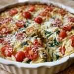 Easy Boursin Orzo Bake