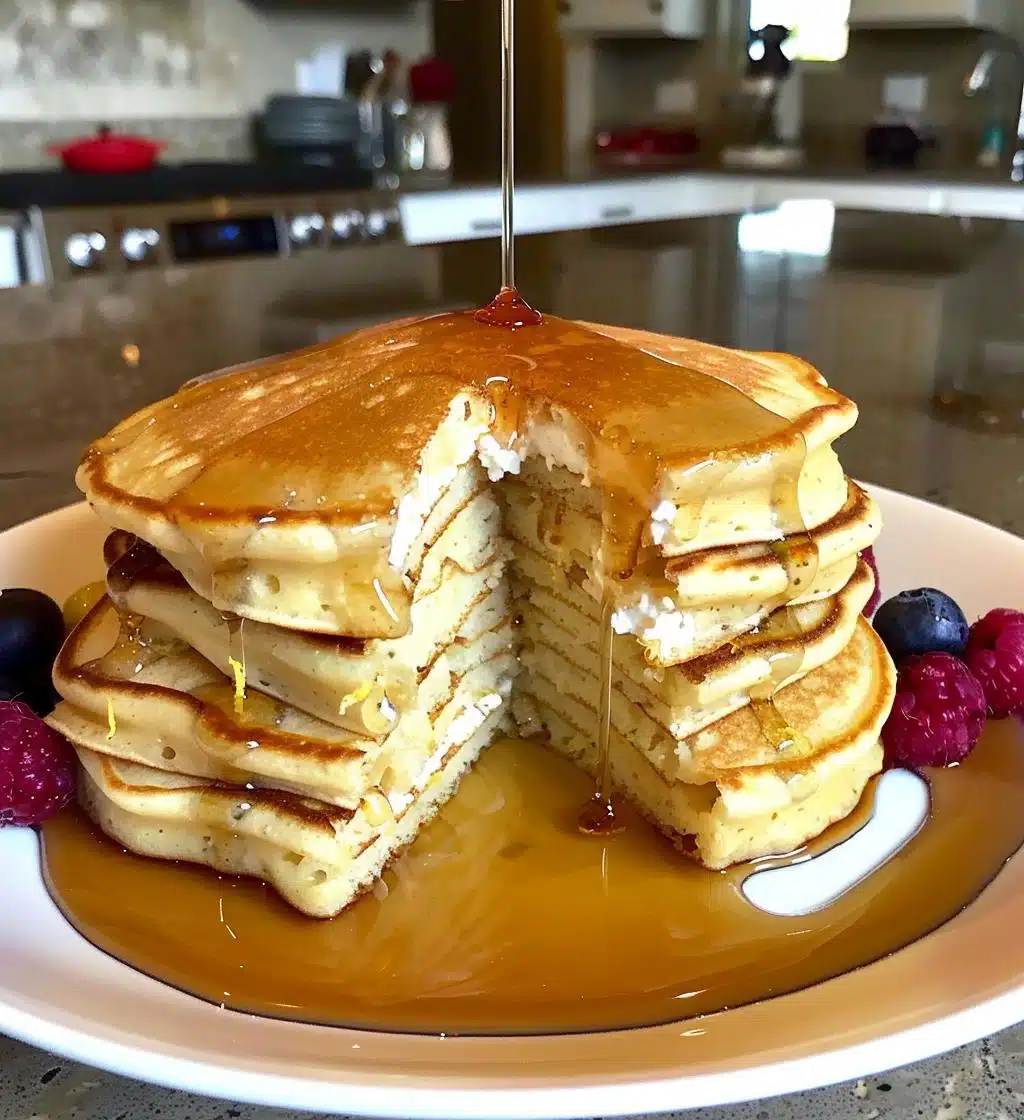 Fluffy Lemon Ricotta Pancakes - detail 1