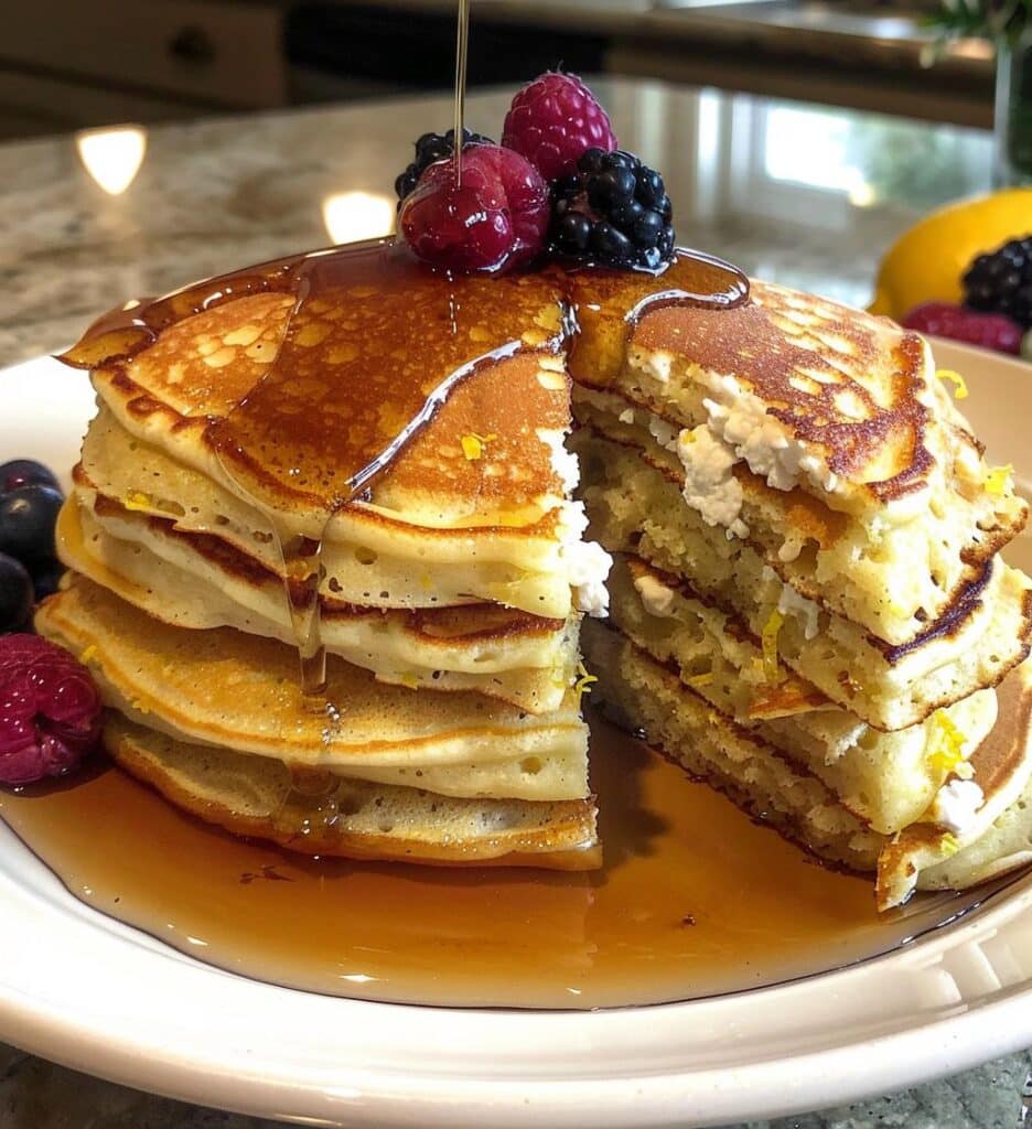 Fluffy Lemon Ricotta Pancakes