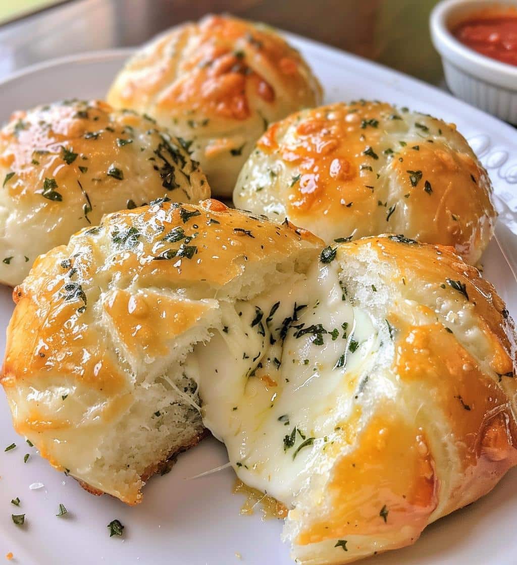 Garlic Herb Cheese Bombs