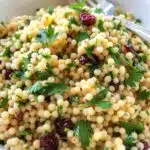Garlic Herb Couscous with Cranberries