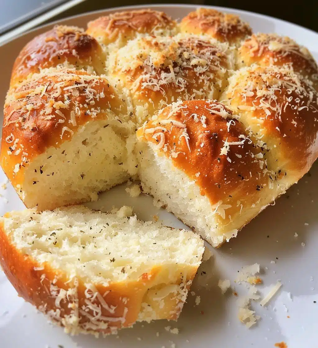 Garlic Parmesan Snowflake Bread - detail 1