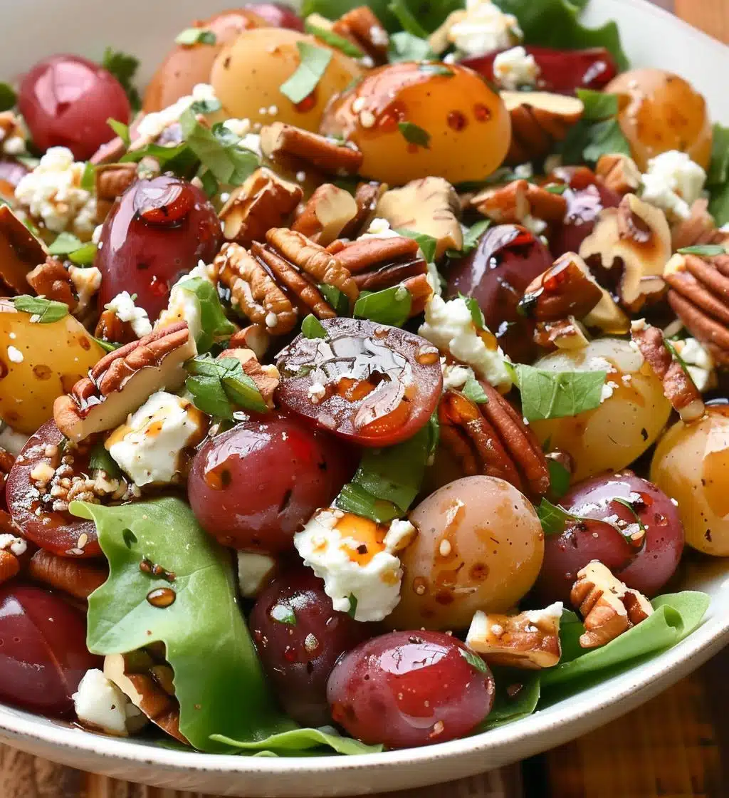 Grapes, Feta & Pecan Salad