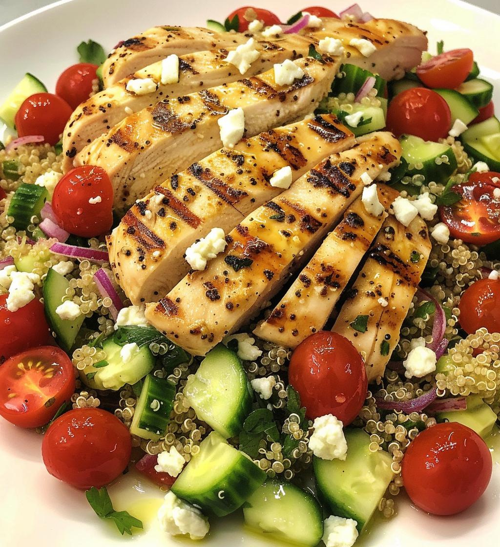 Greek Chicken with Quinoa Salad