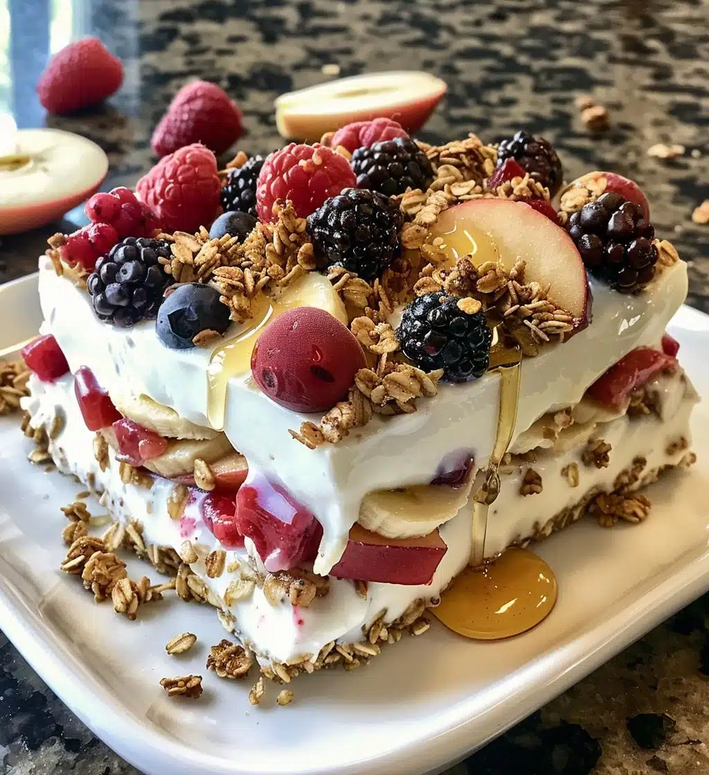 Greek Yogurt Honey Fruit Bake - detail 1