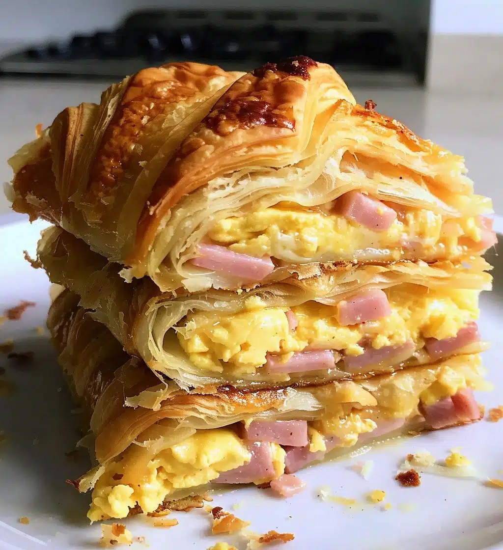 Ham & Cheese Croissant Bake - detail 1