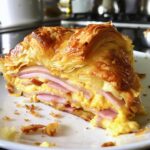 Ham & Cheese Croissant Bake