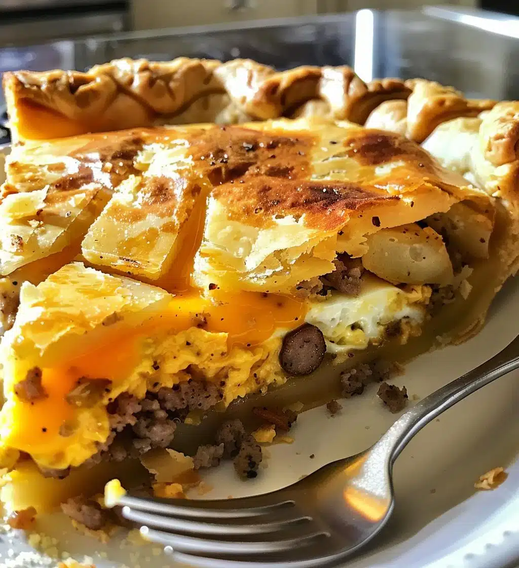 Hashbrown Sausage Breakfast Pie - detail 1