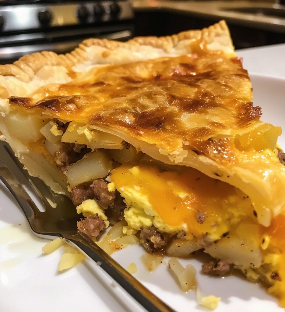Hashbrown Sausage Breakfast Pie