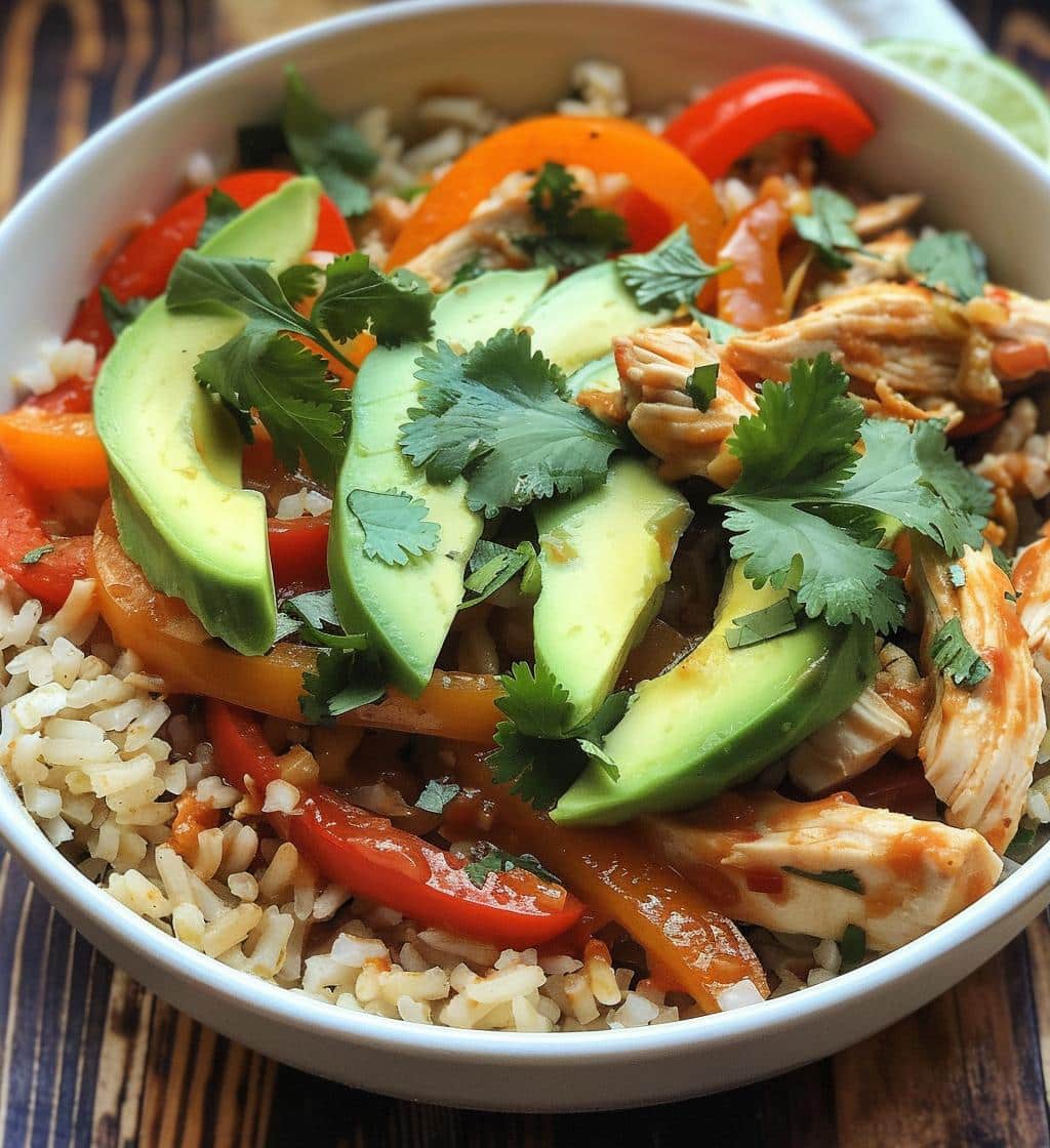 Healthy Chicken Fajita Bowls