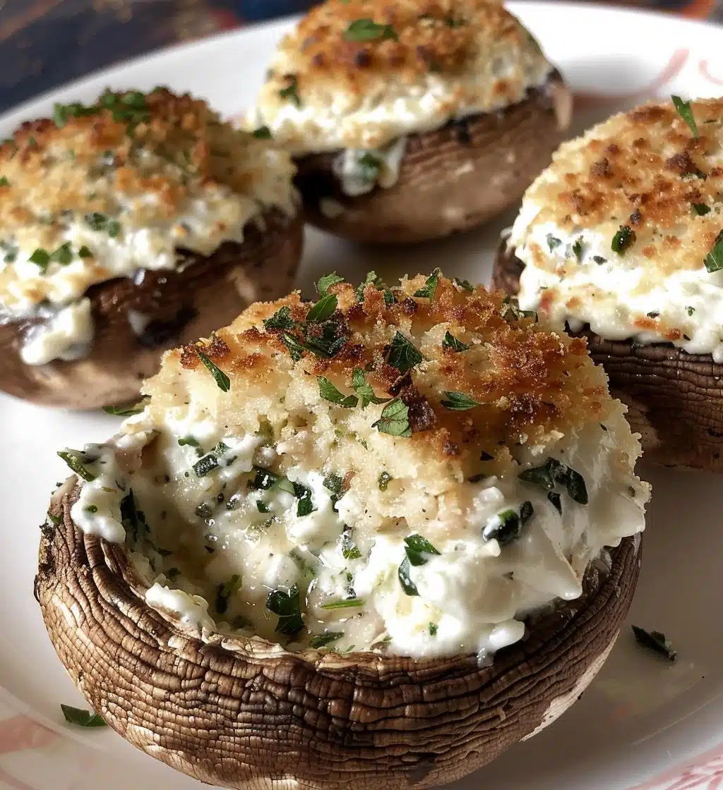 Herb & Garlic Stuffed Mushrooms - detail 1