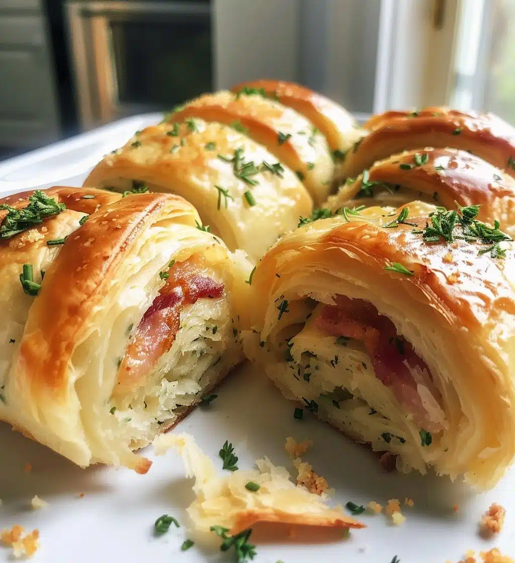 Herb Turkey Bacon Breakfast Rolls - detail 1