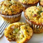 Holiday Cornbread Stuffing Muffins
