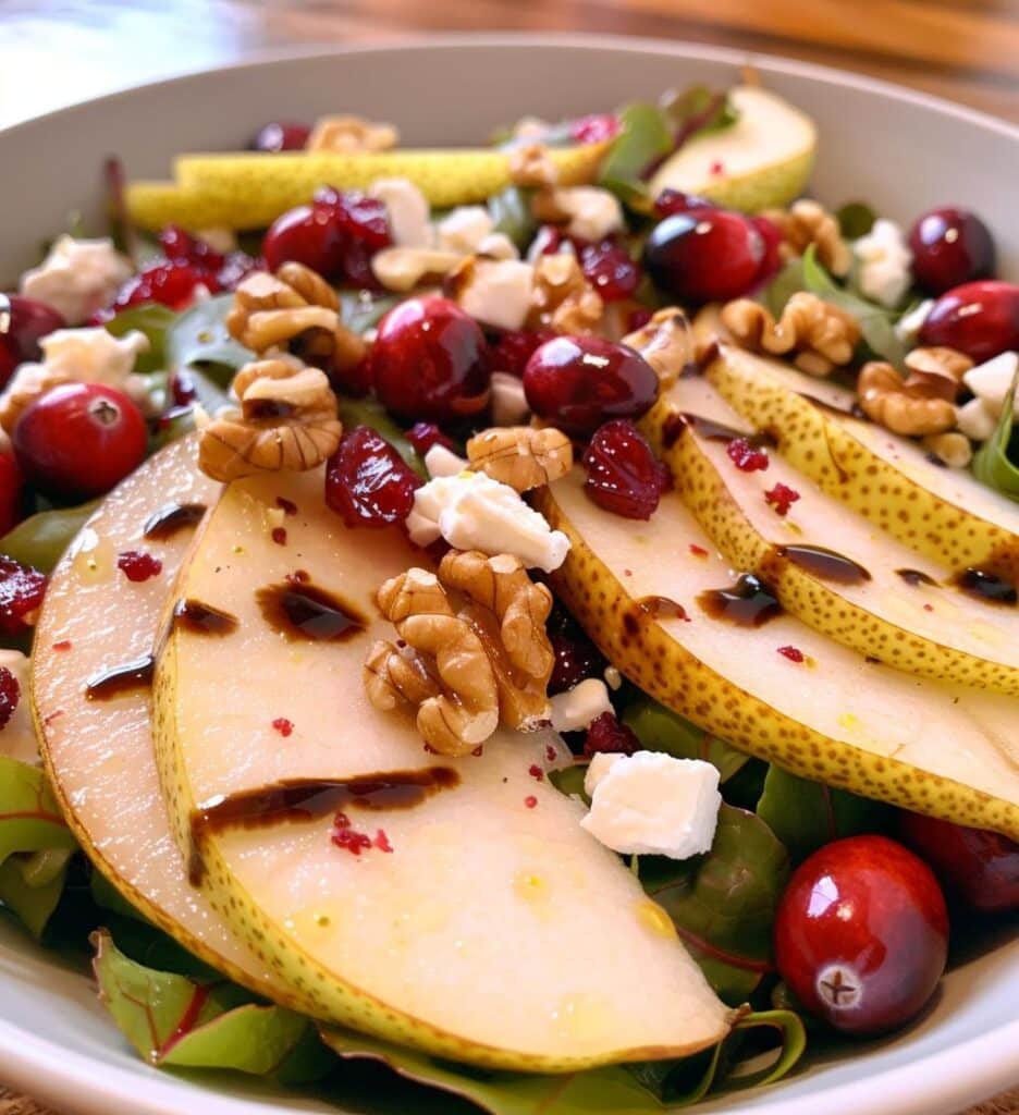 Holiday Pear Cranberry Salad