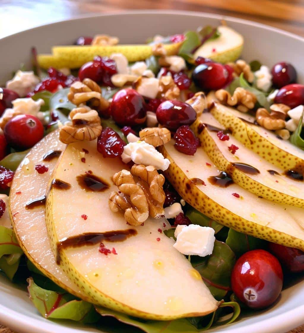 Holiday Pear Cranberry Salad