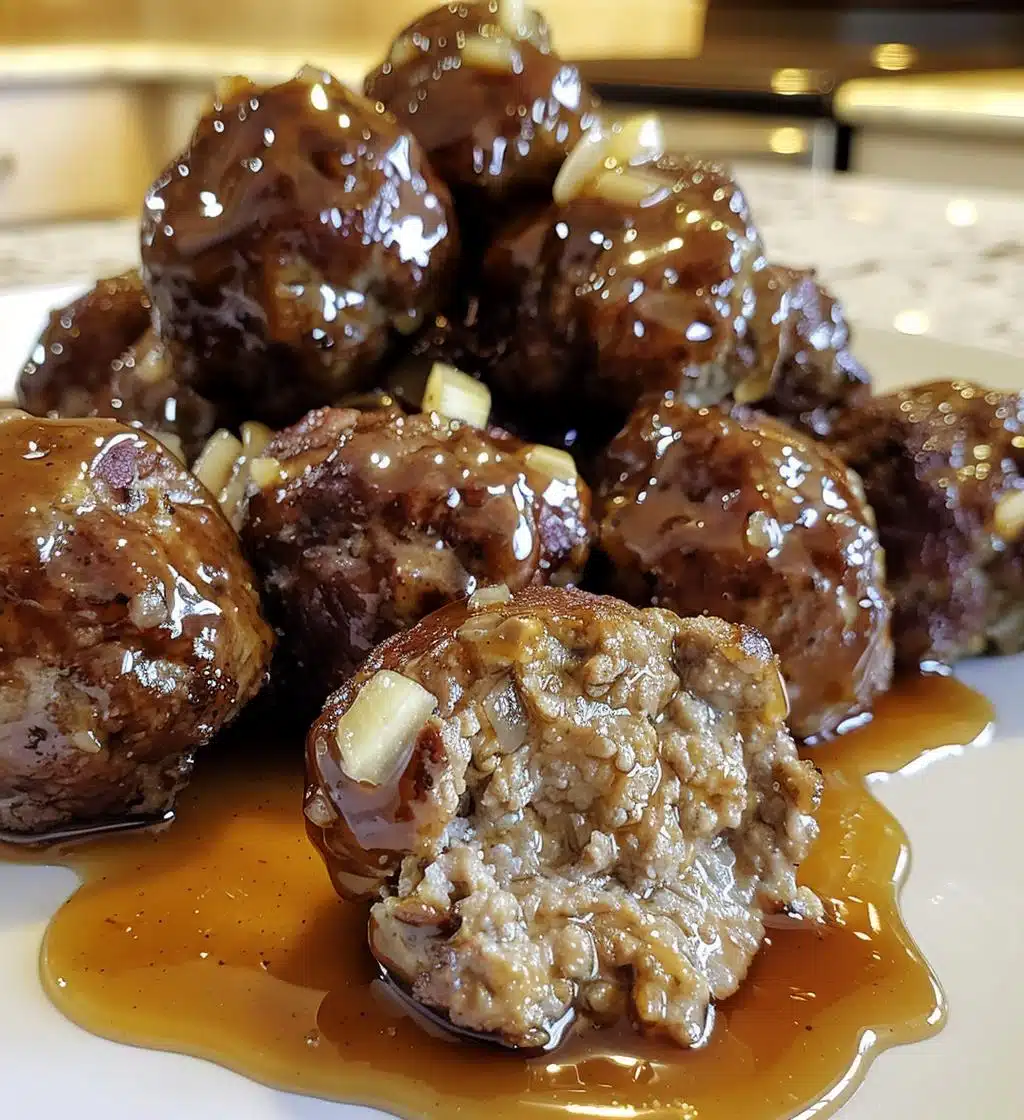 Honey Garlic Beef Meatballs (no pork) - detail 1