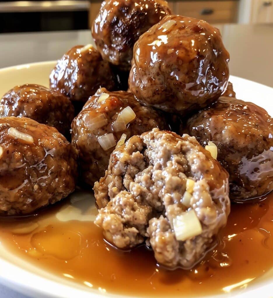 Honey Garlic Beef Meatballs (no pork)