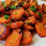Honey Garlic Roasted Carrots
