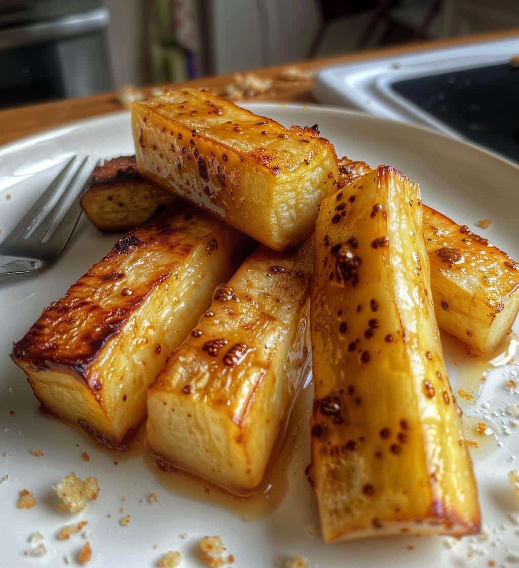 Honey Mustard Glazed Parsnips