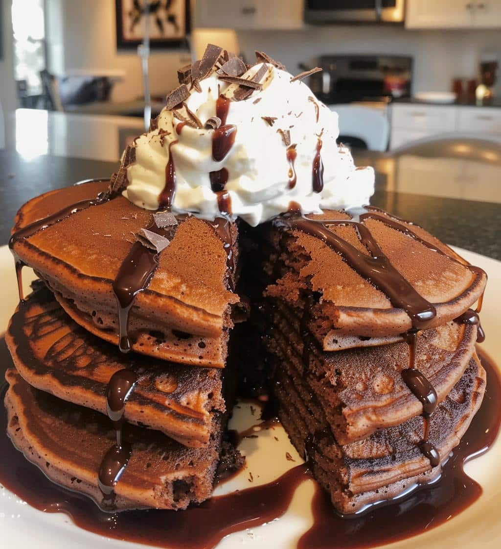 Hot Cocoa Pancakes - detail 1