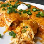 Jalapeño Popper Cheesy Chicken Enchiladas