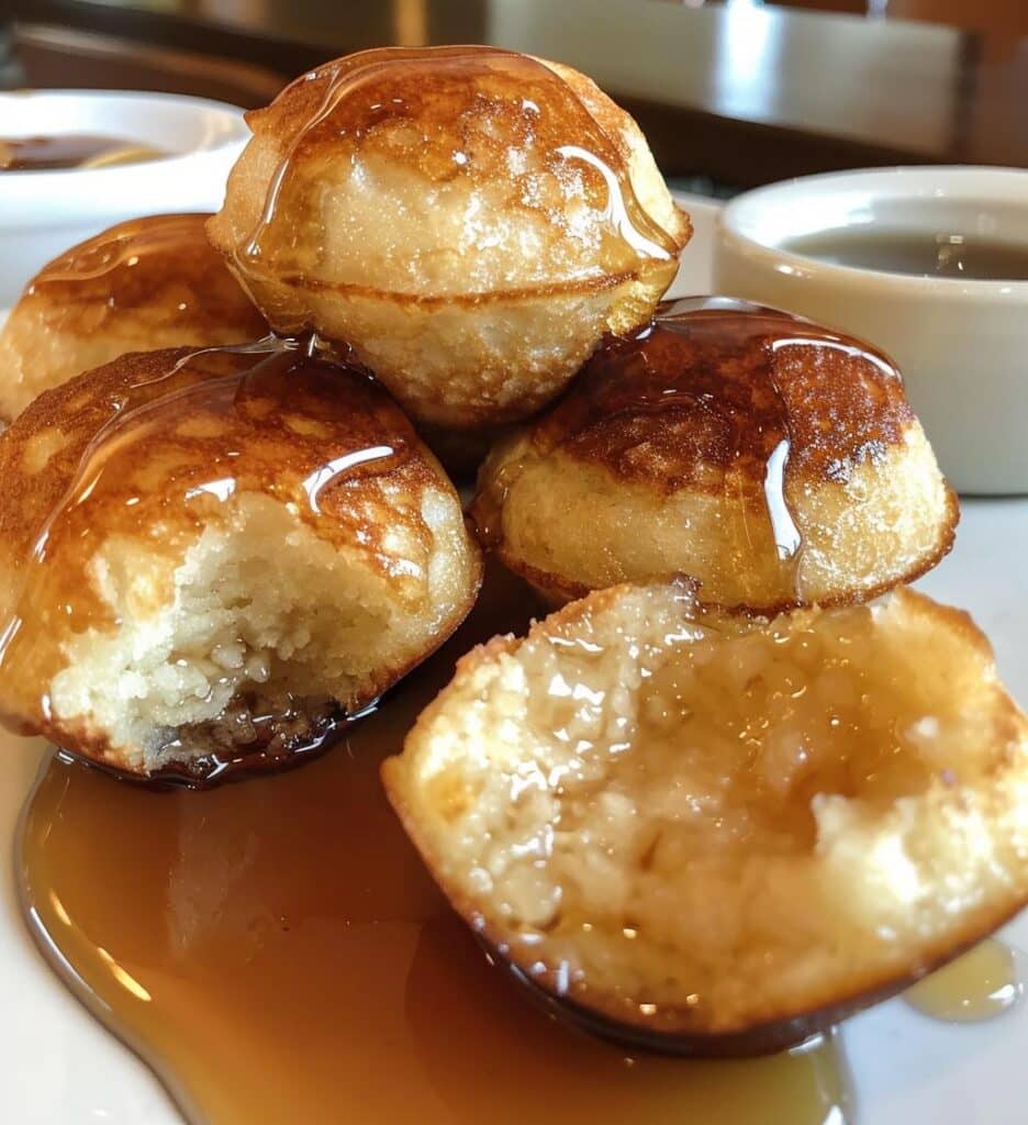 Maple Bacon Pancake Bites (can remove bacon)