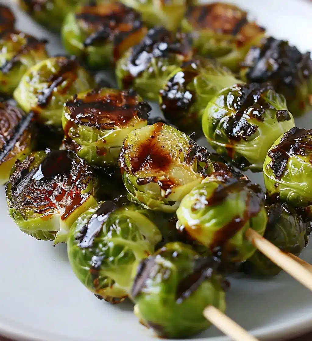 Maple Balsamic Brussel Sprout Skewers - detail 1