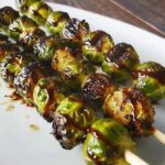 Maple Balsamic Brussel Sprout Skewers
