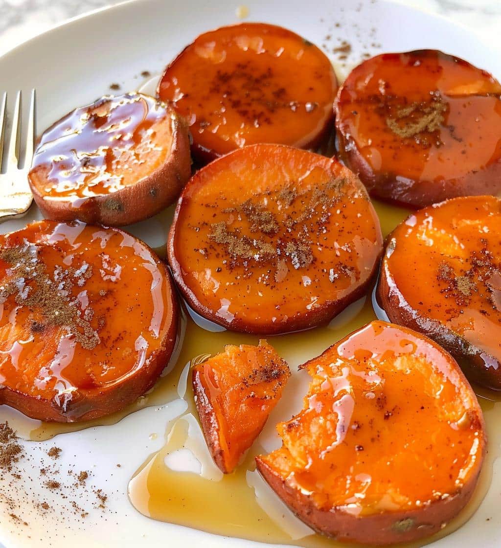Maple Butter Sweet Potato Medallions