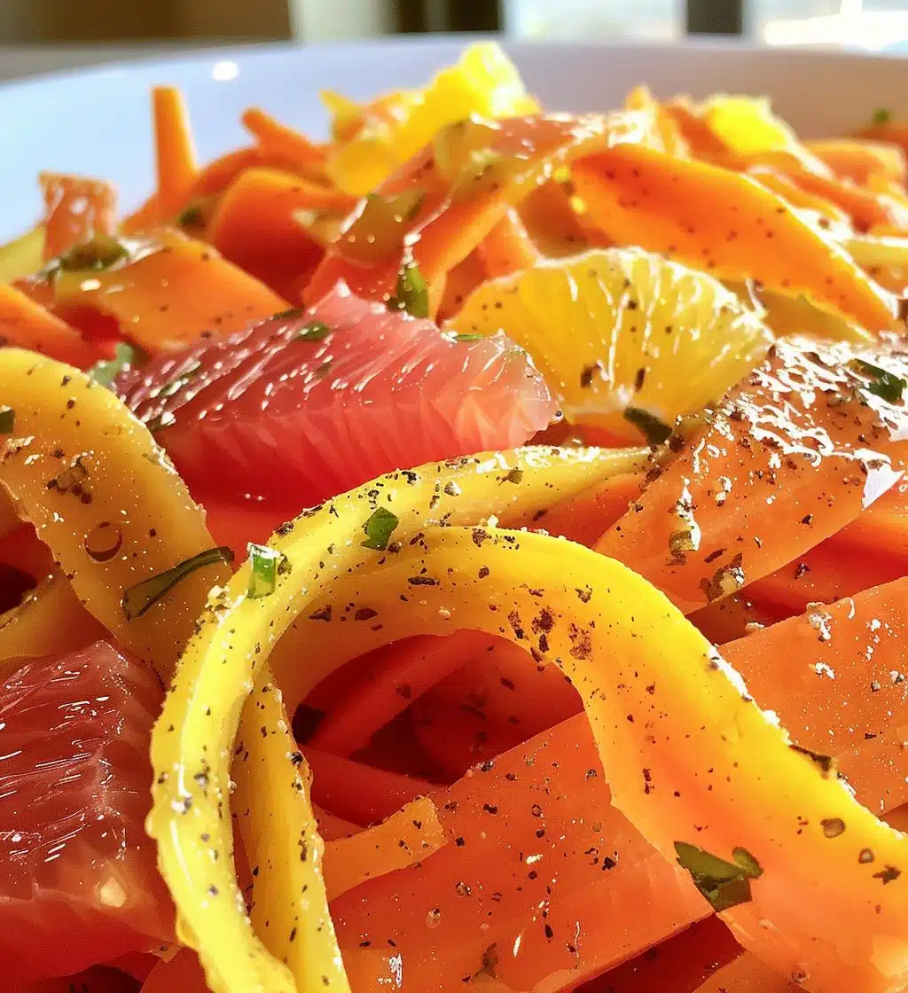 Maple Citrus Carrot Ribbon Salad - detail 1