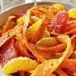 Maple Citrus Carrot Ribbon Salad
