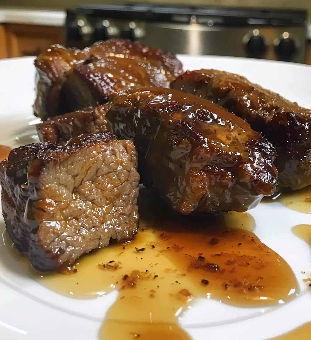 Maple Glazed Beef Tips