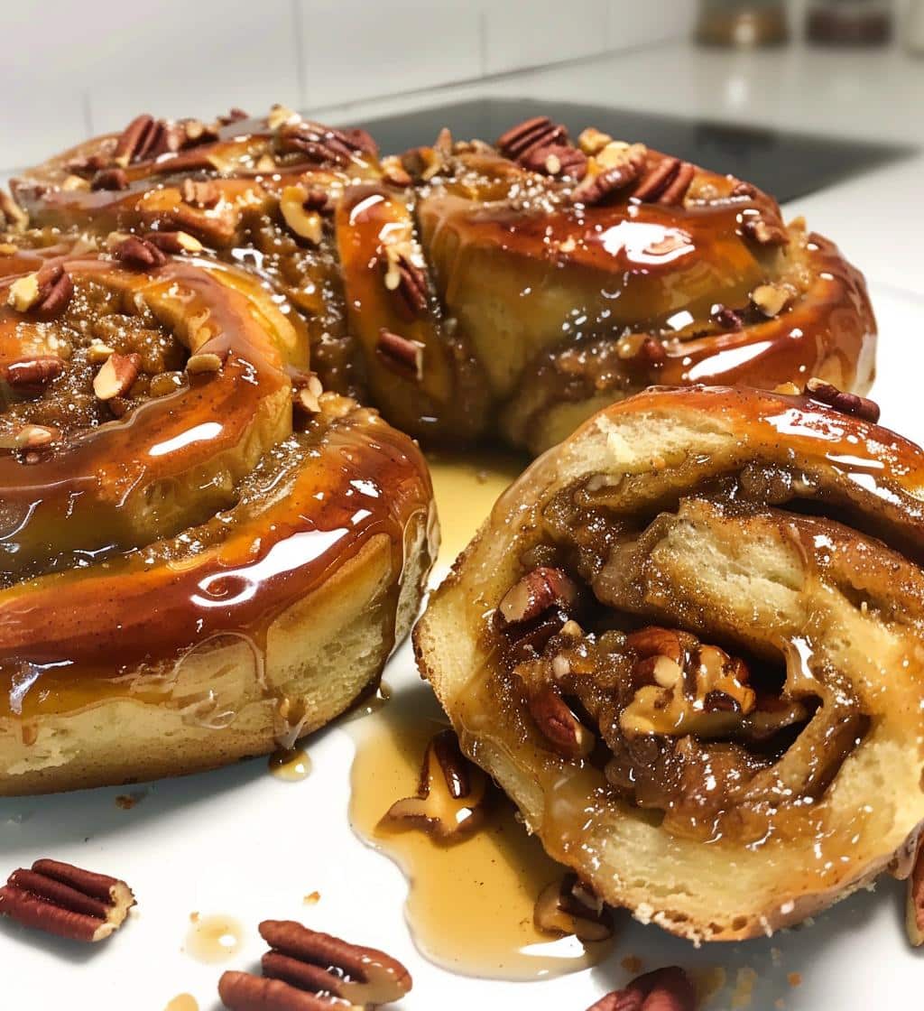 Maple Pecan Sticky Buns - detail 1