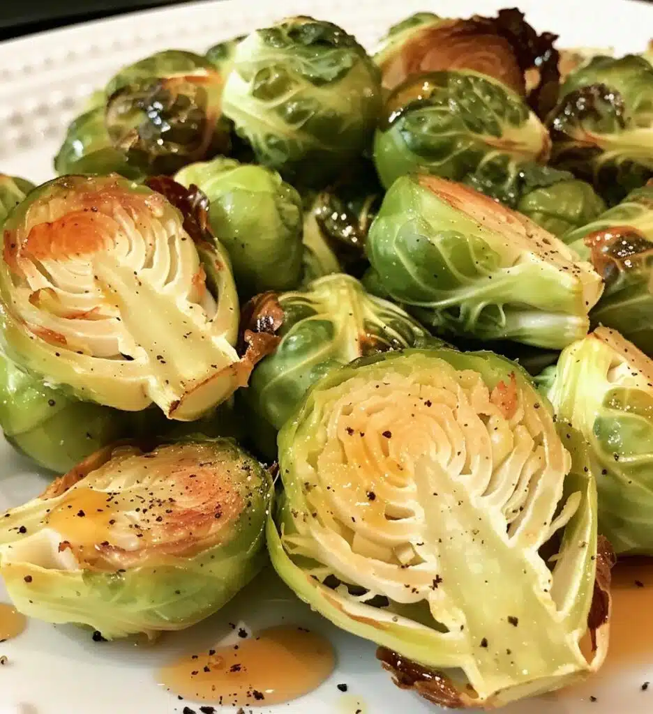 Maple Roasted Brussels Sprouts