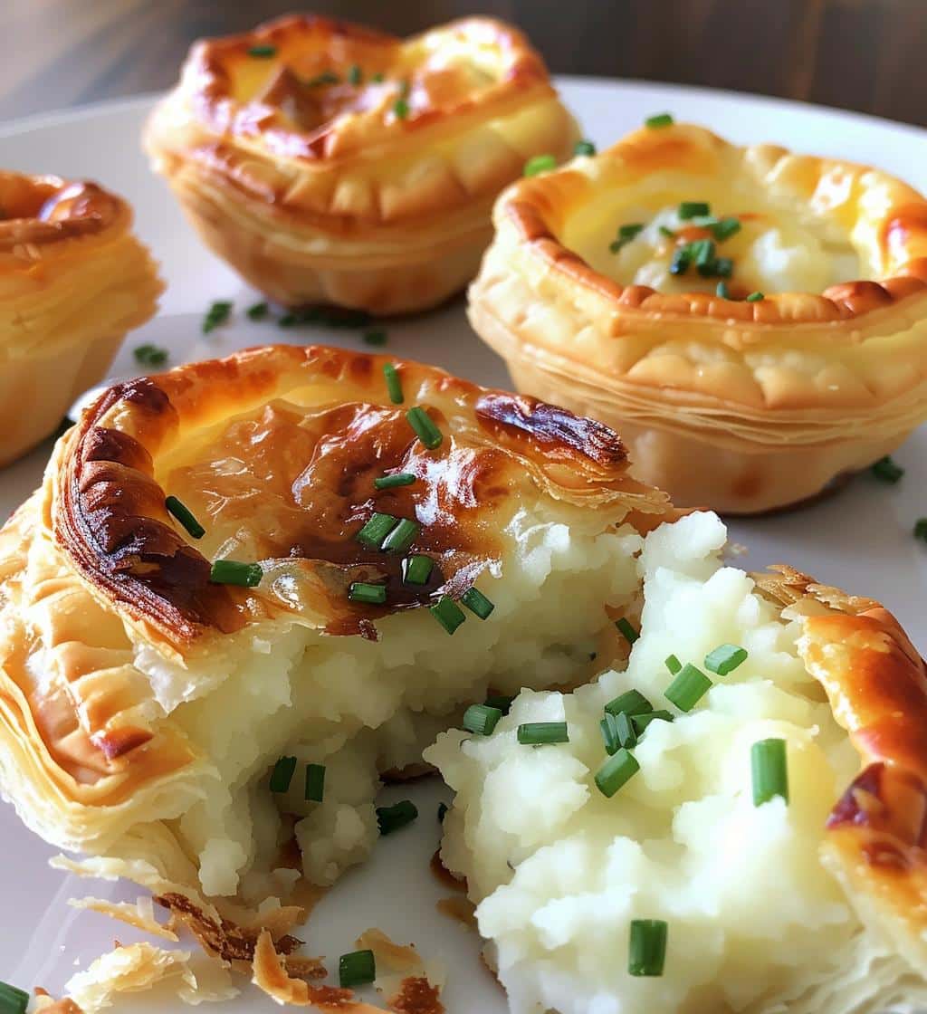 Mashed Potato & Chive Puff Cups