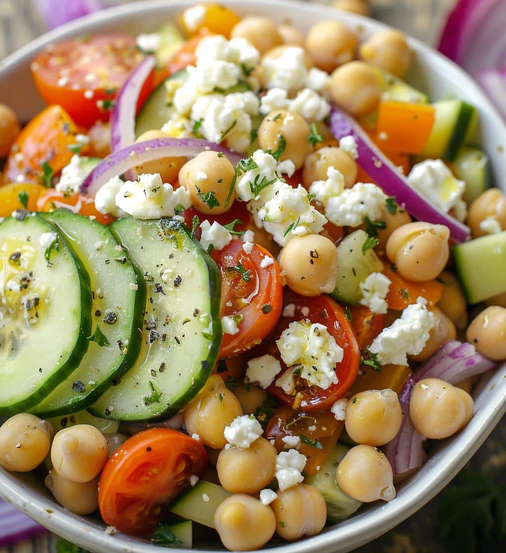 Mediterranean Chickpea Veggie Bowl