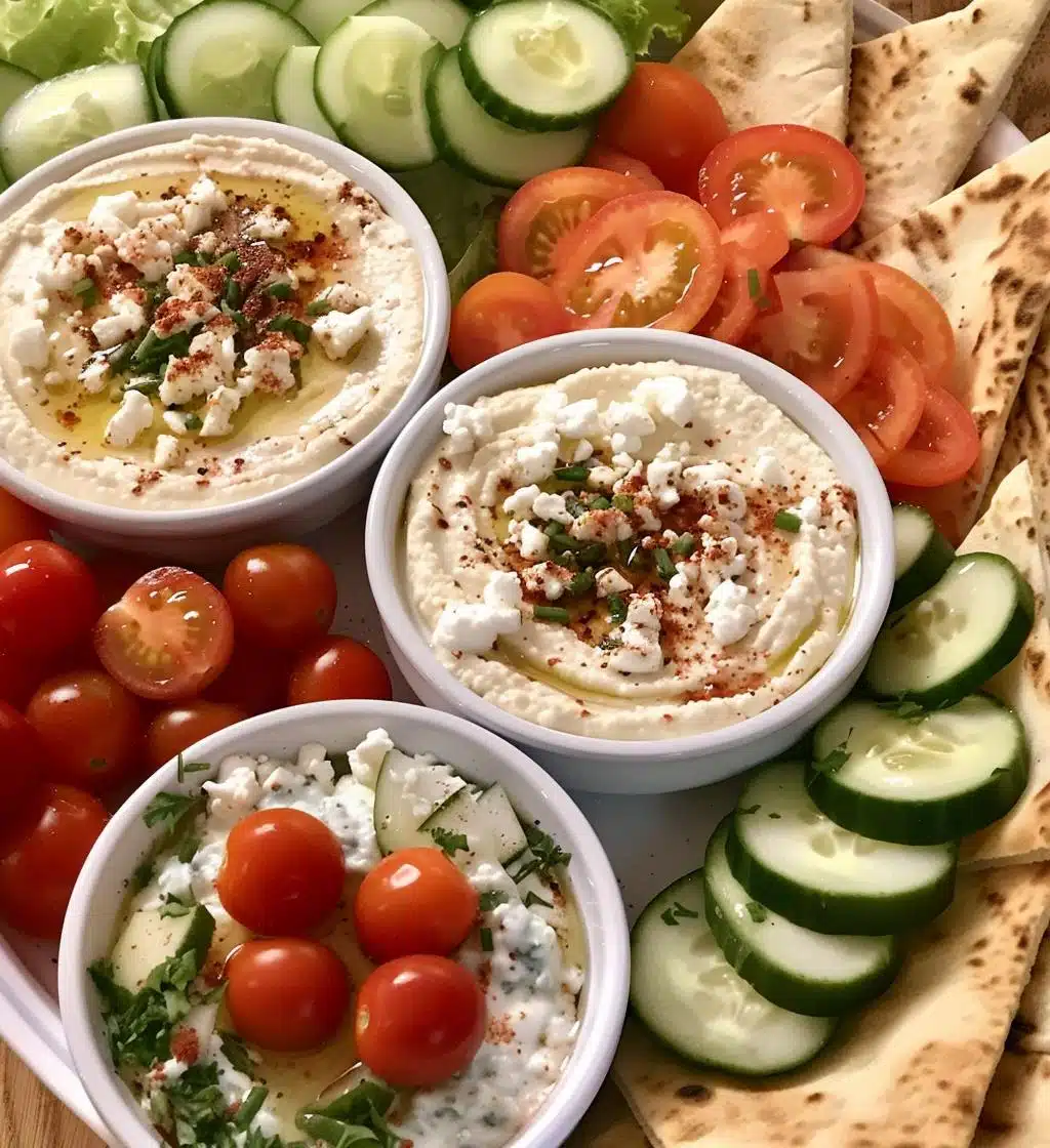 Mediterranean Hummus Platter - detail 1