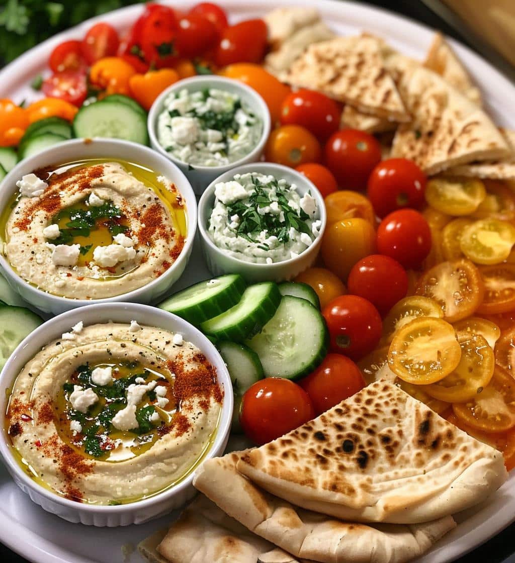 Mediterranean Hummus Platter