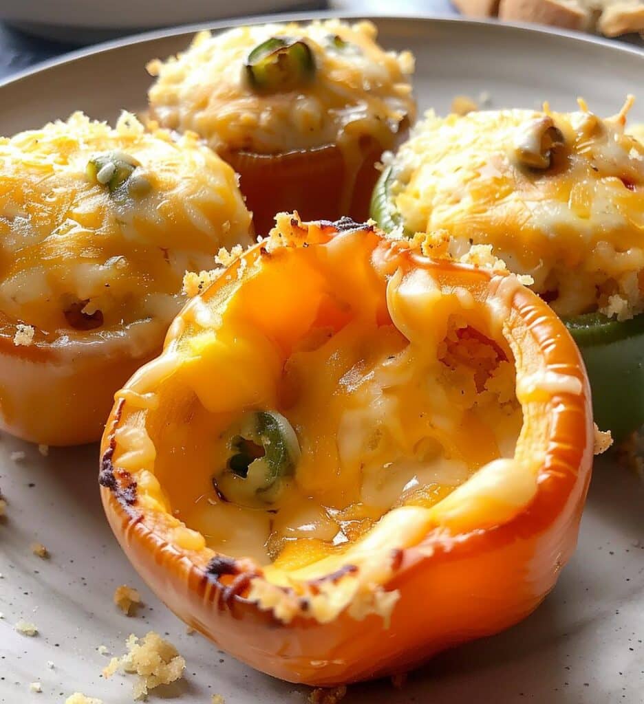 Nacho Cheese Stuffed Mini Peppers