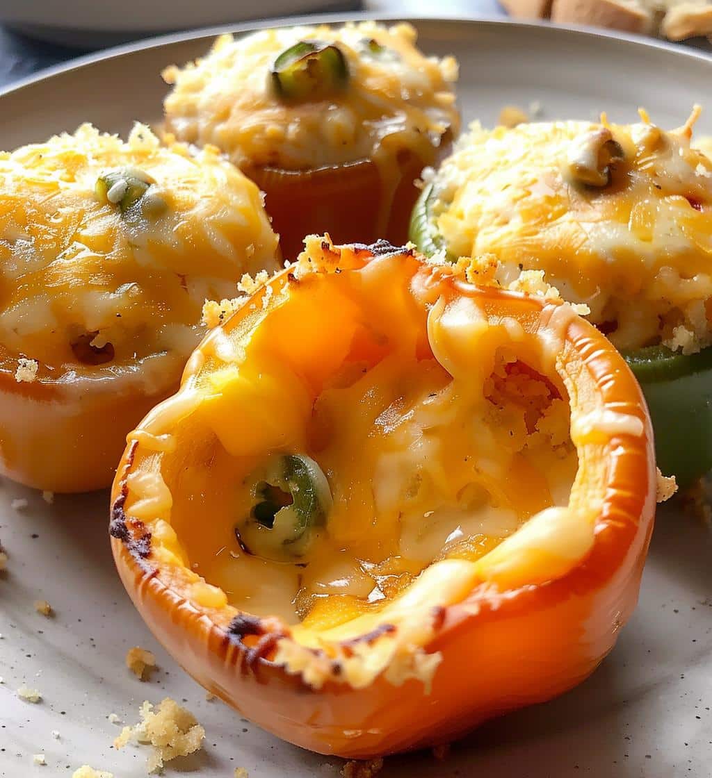 Nacho Cheese Stuffed Mini Peppers
