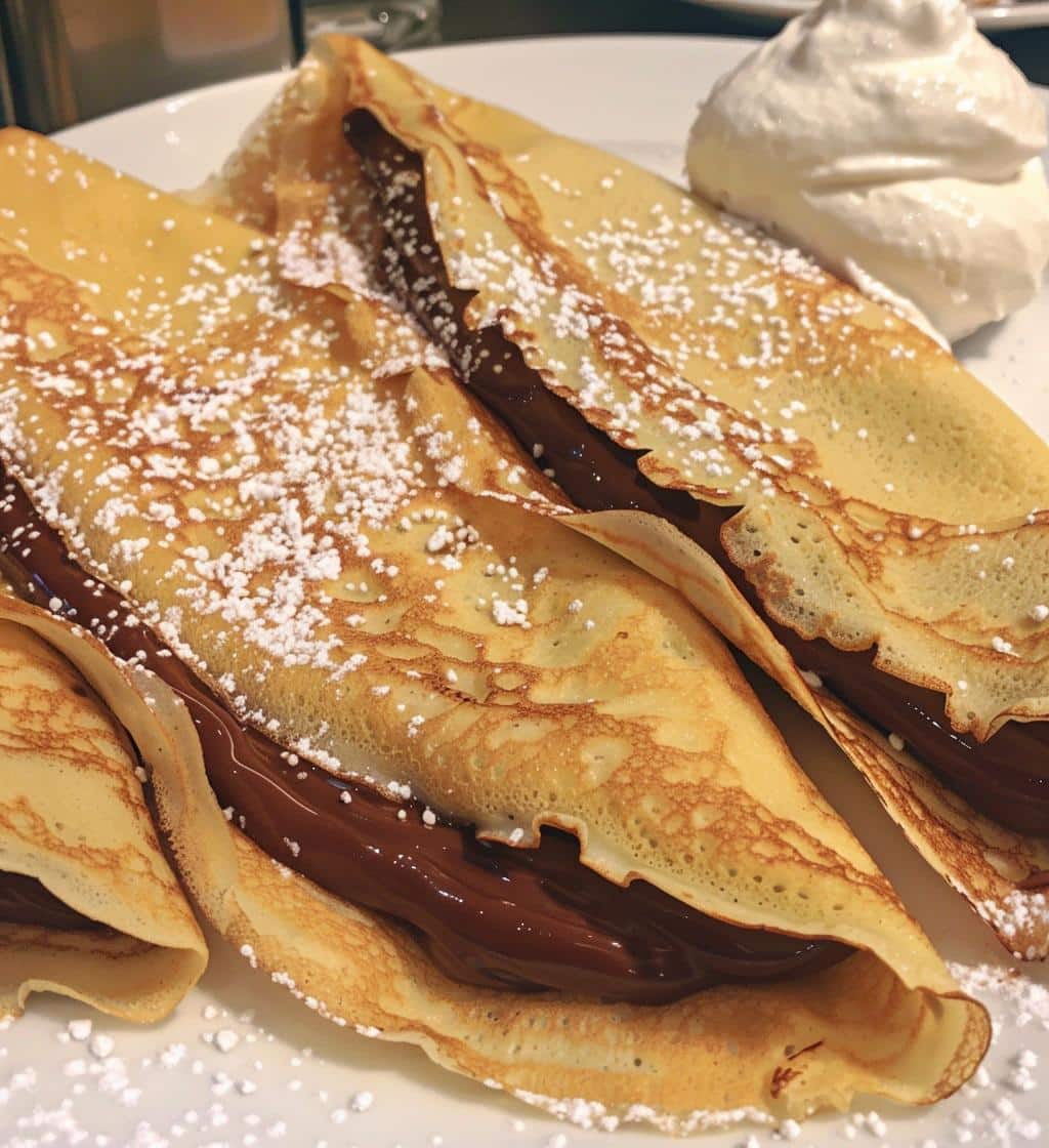 Nutella Stuffed Crepes
