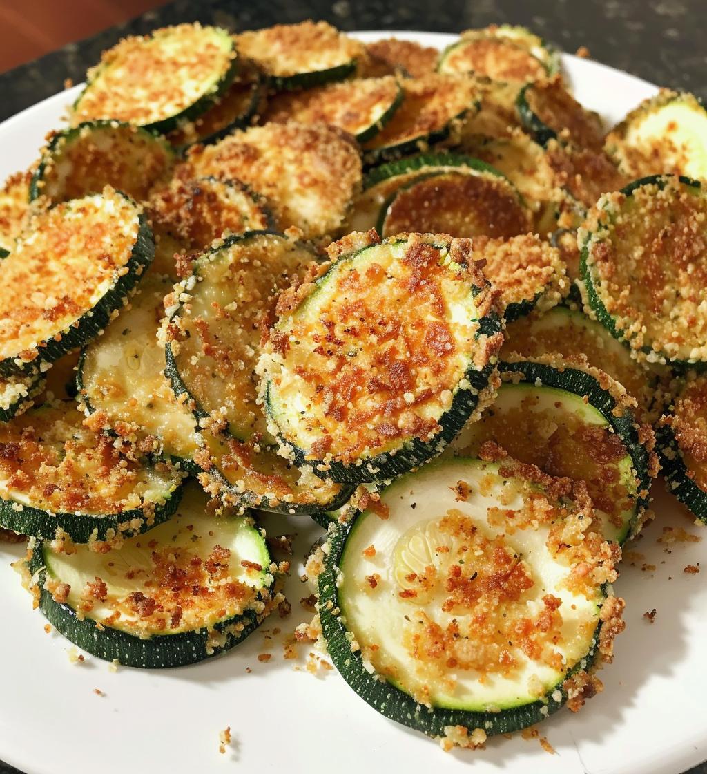 Parmesan Crusted Zucchini Chips