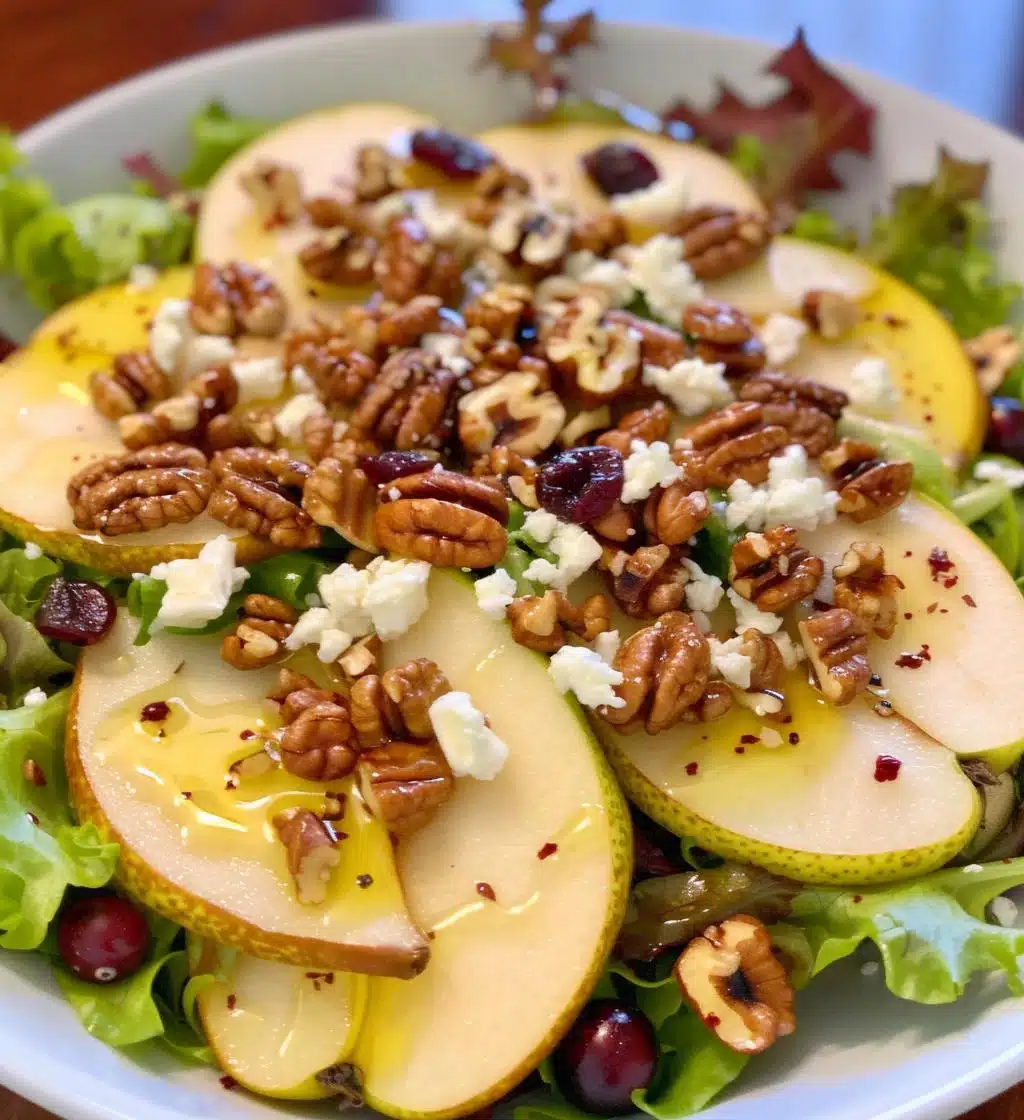 Pear & Feta Holiday Salad - detail 1