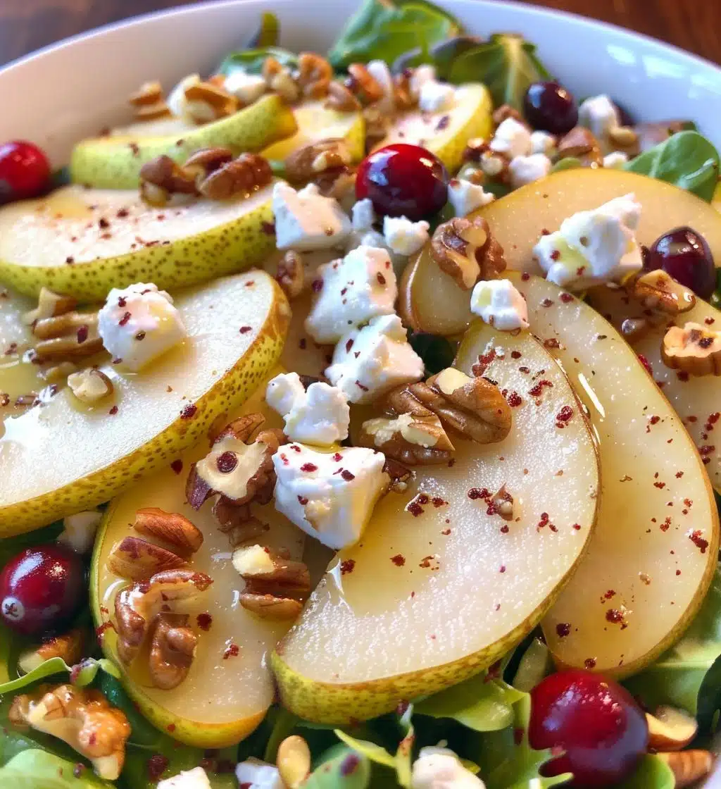 Pear & Feta Holiday Salad