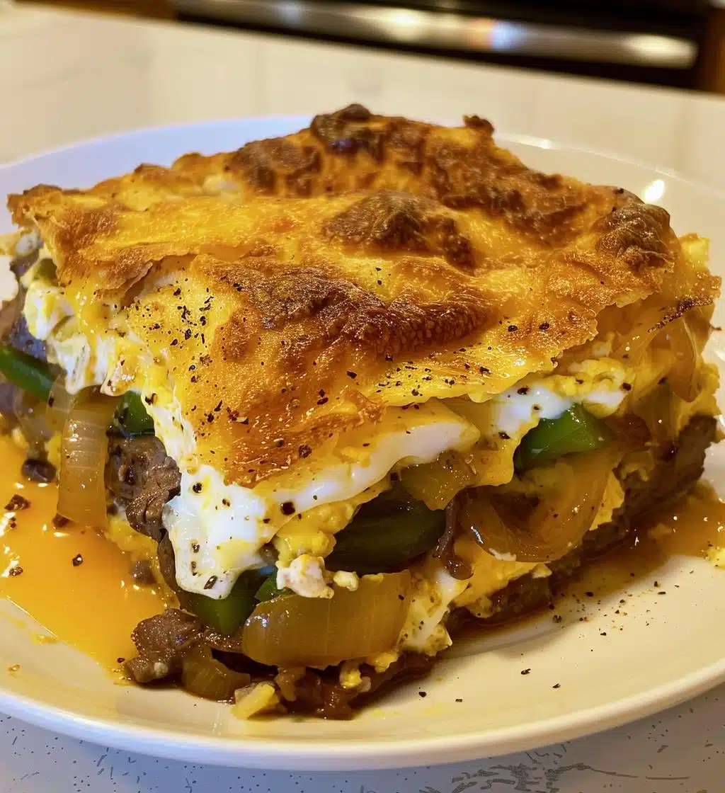 Philly Cheesesteak Breakfast Casserole - detail 1