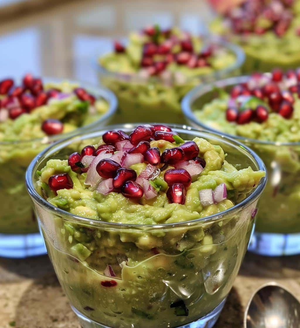 Pomegranate Guacamole Cups - detail 1