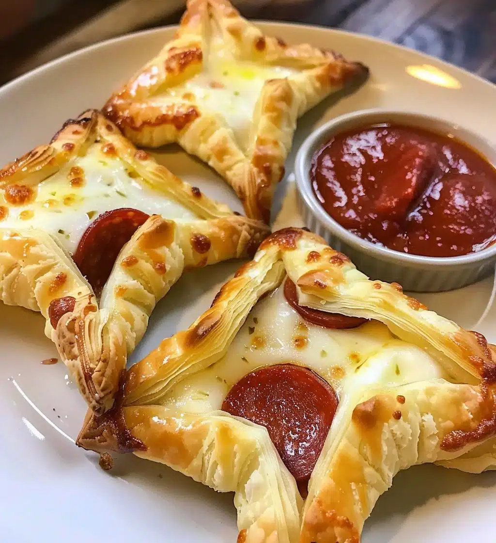 Puff Pastry Pizza Stars