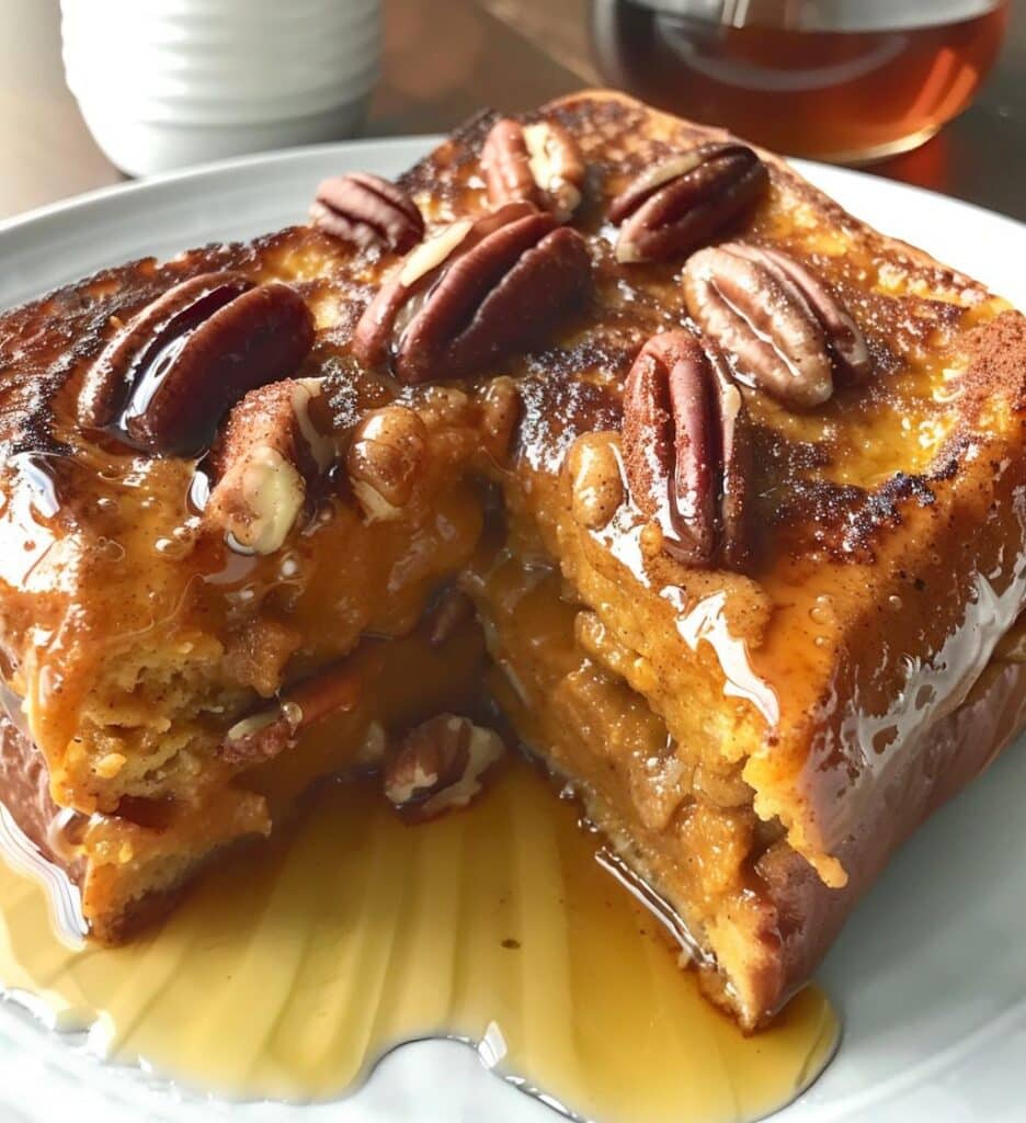 Pumpkin Spice French Toast Bake