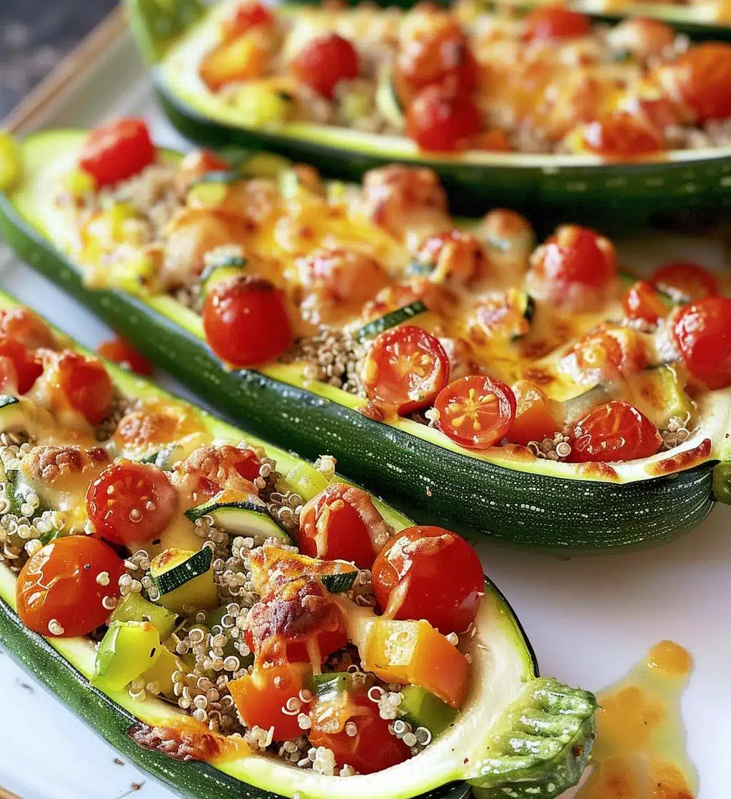 Quinoa Stuffed Zucchini Boats - detail 1