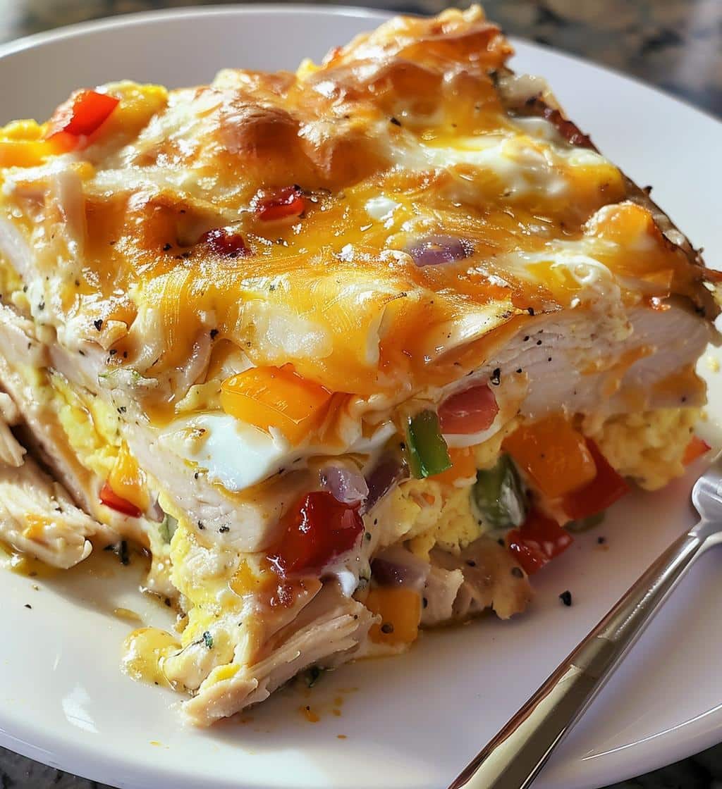 Ranch Chicken Breakfast Casserole